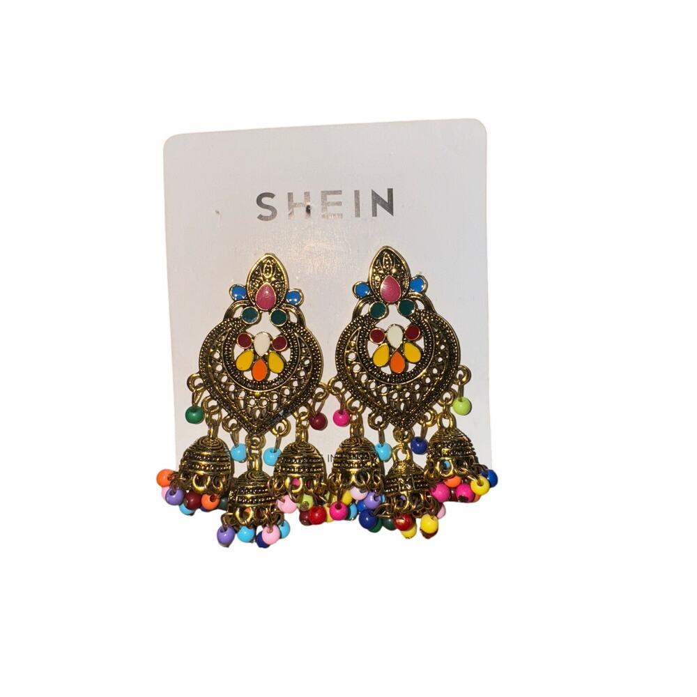 SHEIN colorful earrings